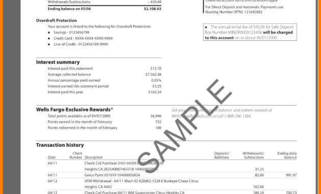 Bank Statement Template Download Free  Case Statement for Blank Bank Statement Template Download