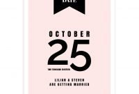 Banner Save The Date Psd Template  Mockaroon regarding Save The Date Banner Template