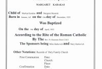 Baptism Certificate Template  Tubidportal inside Roman Catholic Baptism Certificate Template