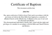 Baptism Certificate Template  Tubidportal throughout Christian Baptism Certificate Template