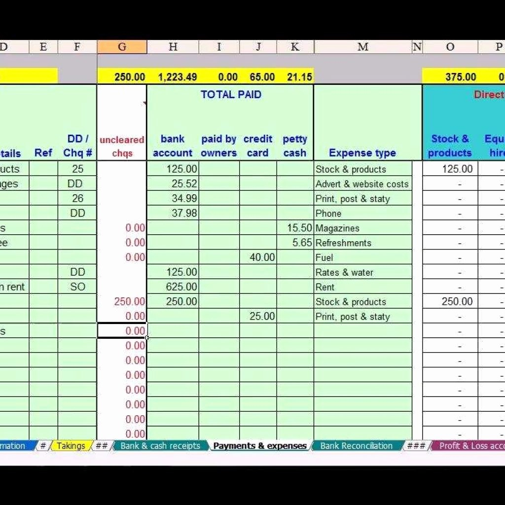 Basic Accounting Spreadsheet For Small Business Free Simple for Excel Templates For Accounting Small Business