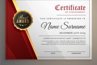 Beautiful Certificate Template Design With Best Vector Image for Beautiful Certificate Templates
