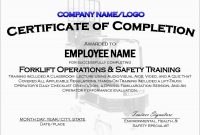 Beautiful Forklift Certification Card Template Free  Best Of Template in Forklift Certification Template