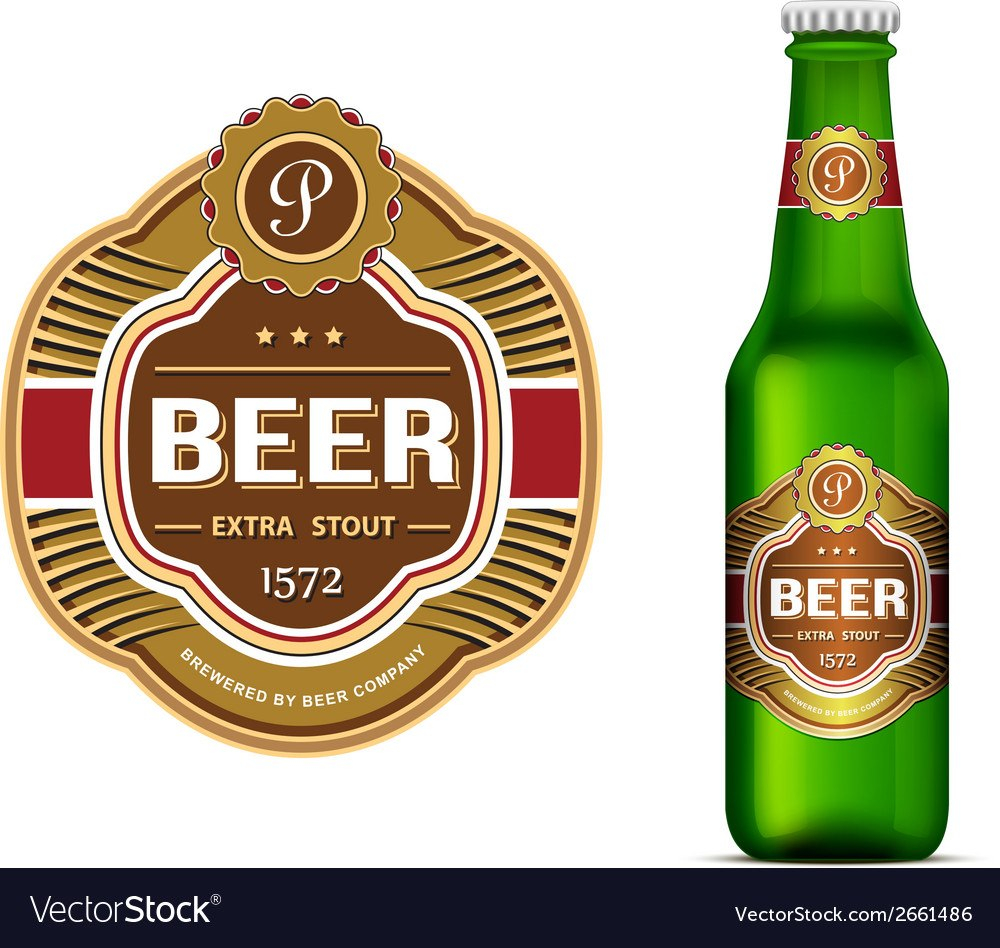 Beer Label Template Vector Bottle Outstanding Ideas Free intended for Beer Label Template Psd