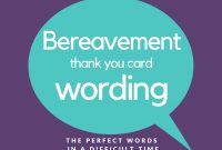 Bereavement Thank You Notes  Lovely Wording Examples with regard to Sympathy Thank You Card Template