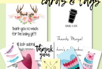 Best Baby Shower Thank You Card Wording Ideas  Free Printables with regard to Template For Baby Shower Thank You Cards