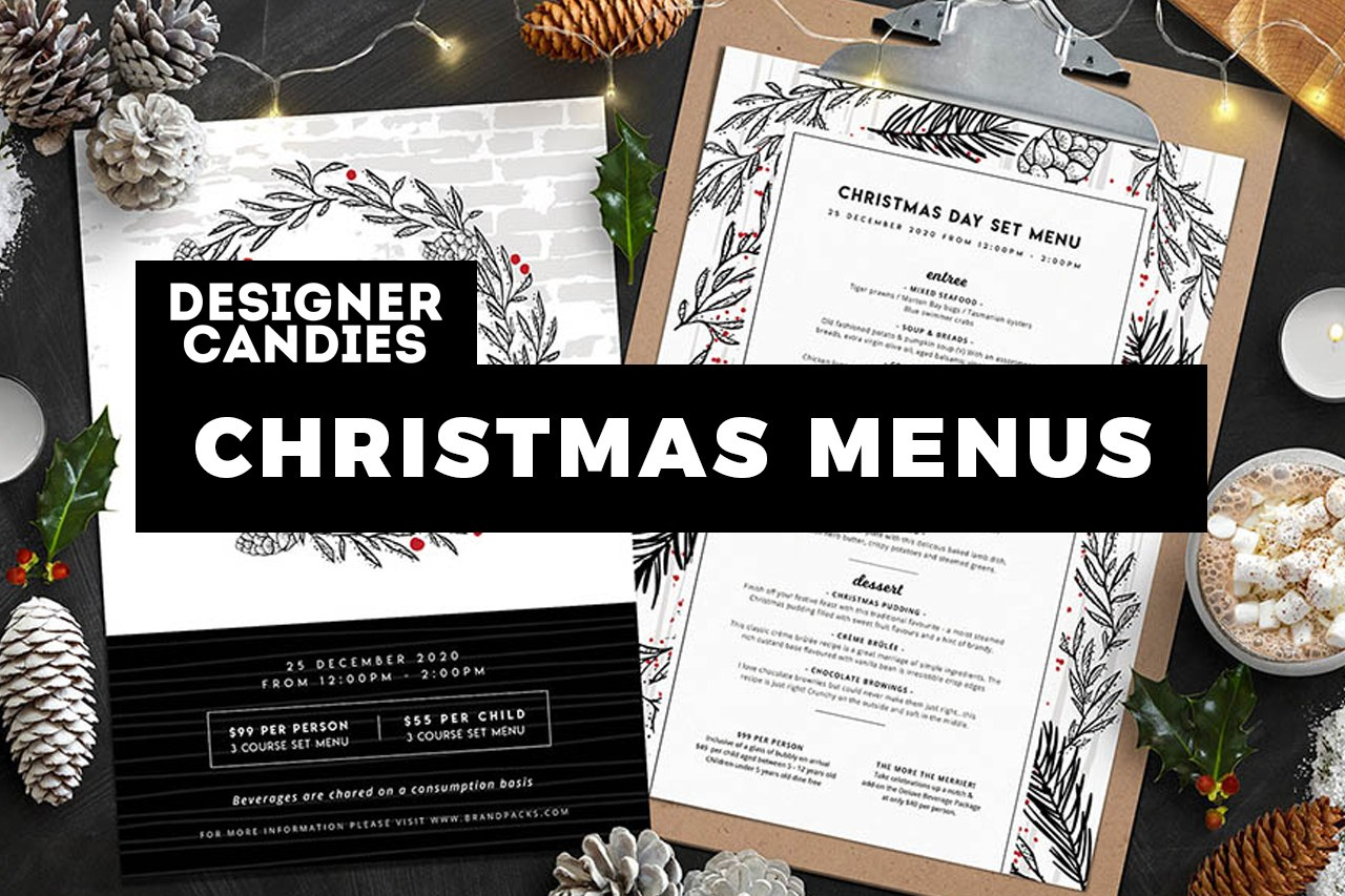 Best Christmas Menu Templates In Psd  Vector  Designercandies intended for Christmas Day Menu Template
