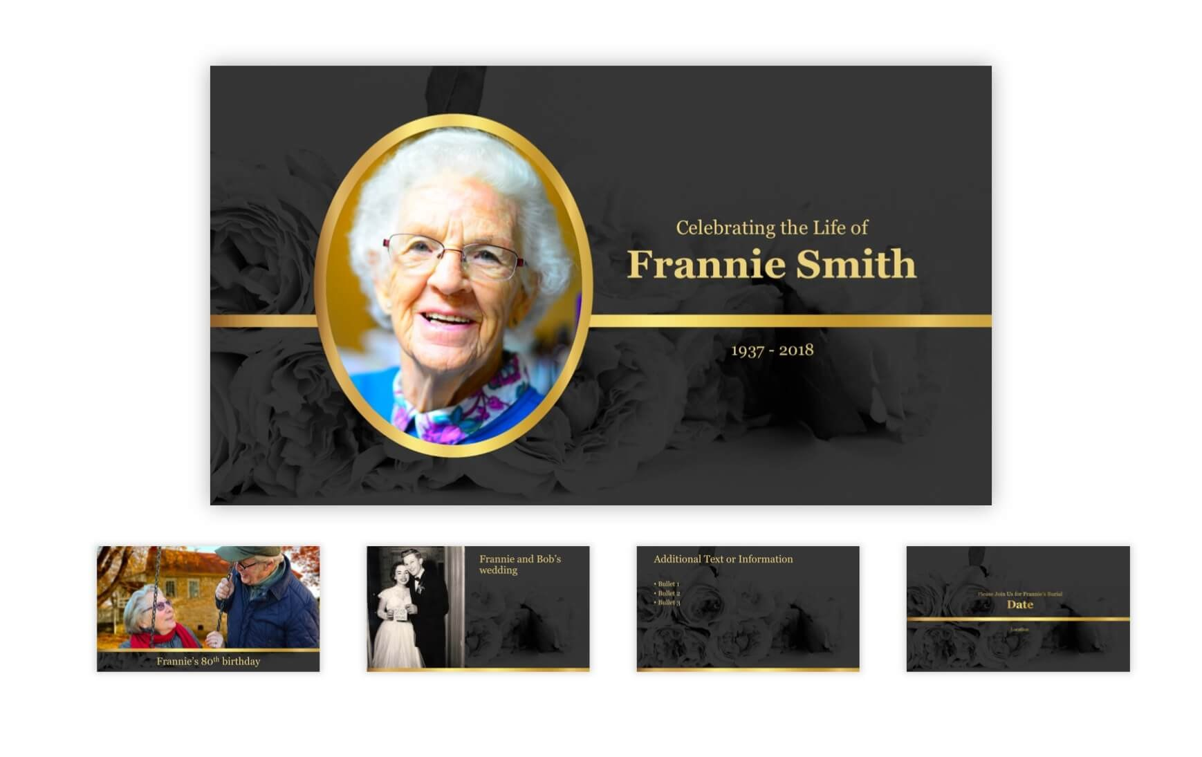 Best Funeral Powerpoint Templates Of   Adrienne Johnston within Funeral Powerpoint Templates