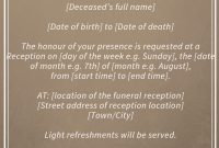 Best Funeral Reception Invitations  Funeral Reception  Funeral throughout Death Anniversary Cards Templates