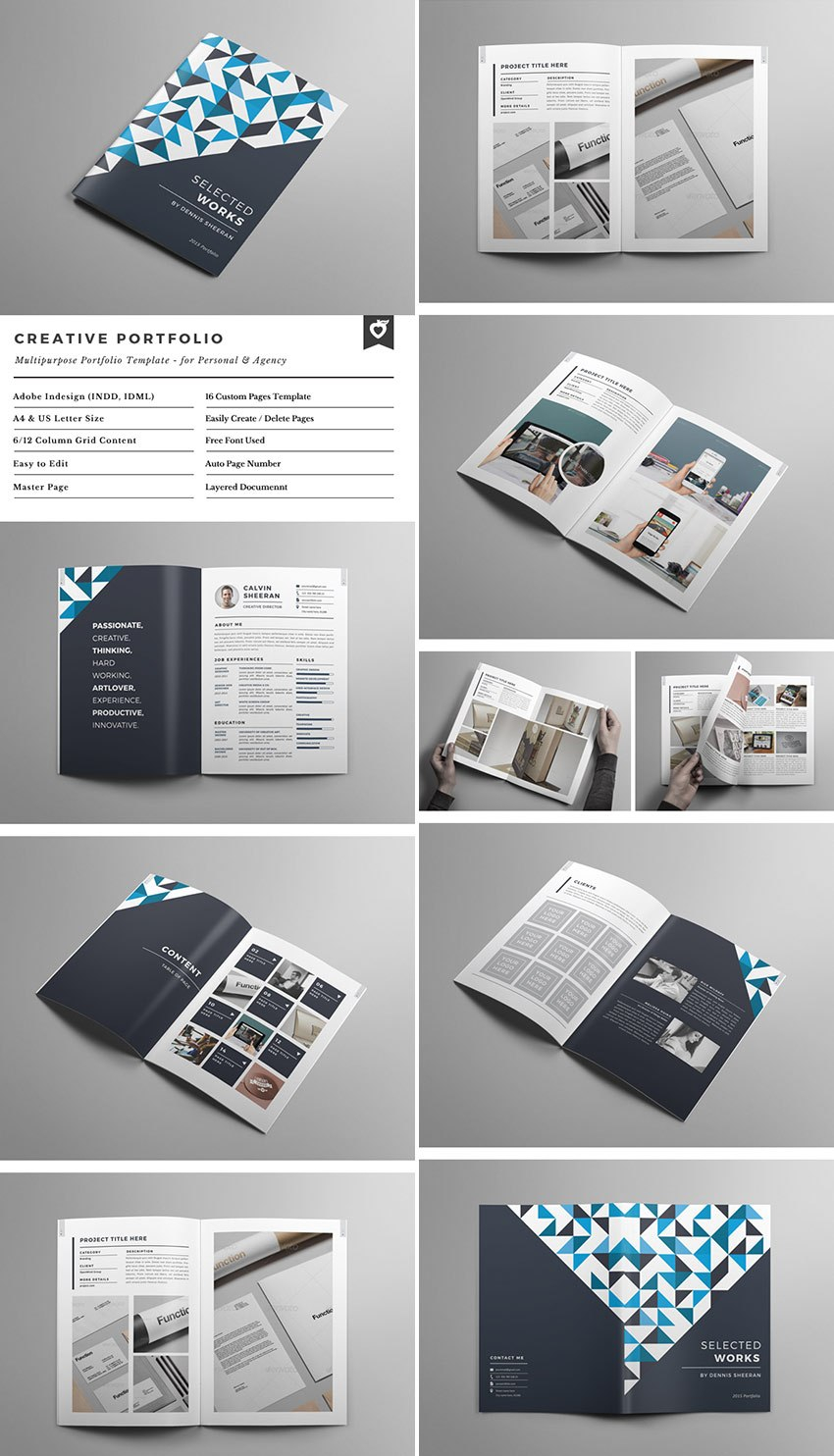 Best Indesign Brochure Templates  Creative Business Marketing regarding 12 Page Brochure Template