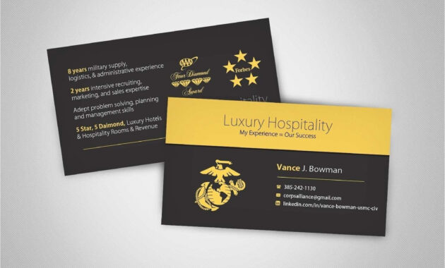 Best Of Military Business Cards Templates  Hydraexecutives intended for Usmc Meal Card Template