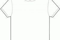 Best Photos Of Large Printable Tshirt Template  Blank Tshirt pertaining to Blank Tee Shirt Template