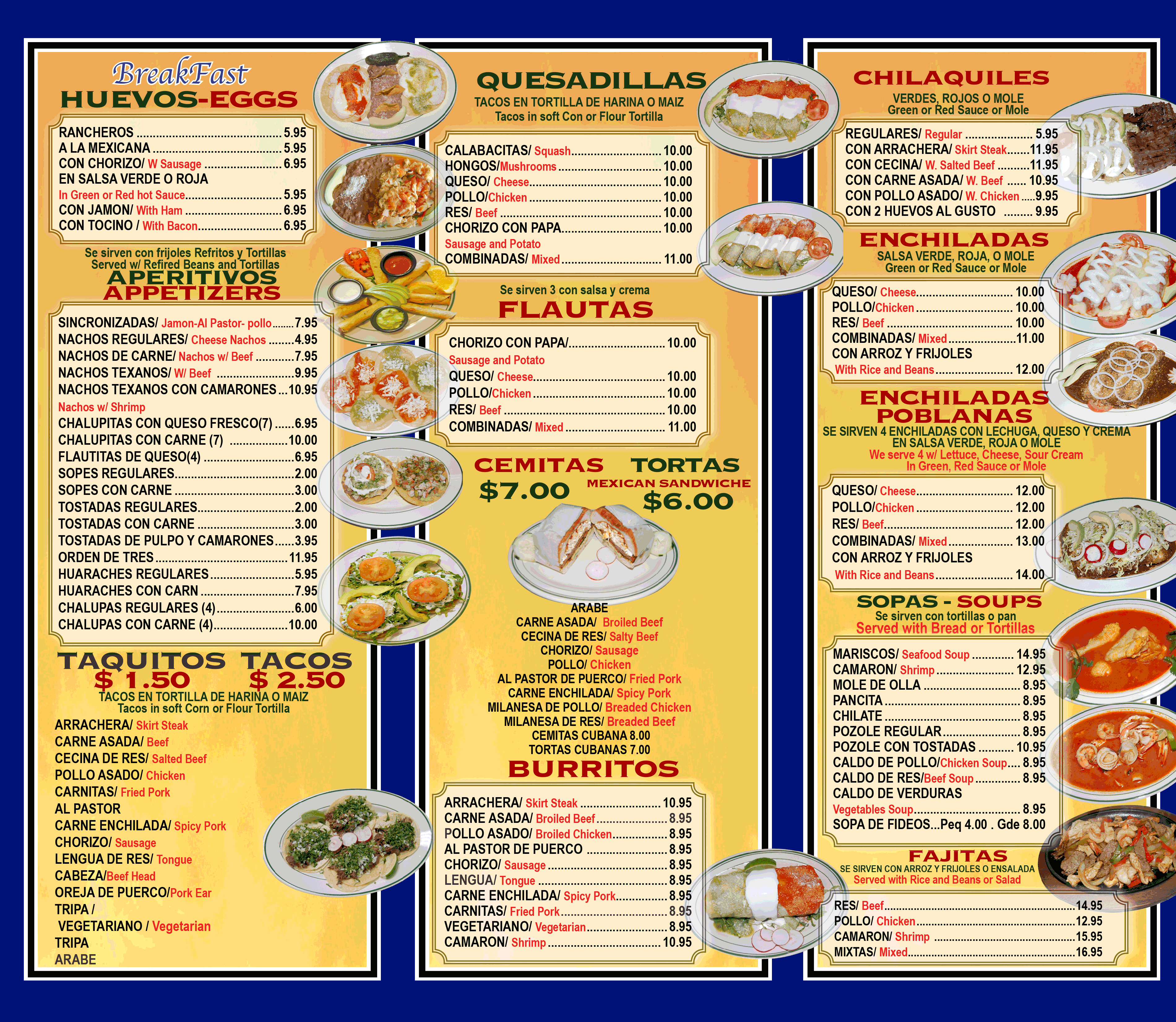 Best Photos Of Mexican Restaurant Menu Template Blank Free pertaining to Mexican Menu Template Free Download