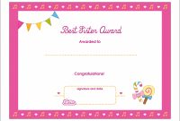 Best Sister Printable Award Certificate – Lottie Dolls in Free Printable Certificate Templates For Kids