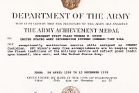 Best Solutions For Certificate Of Achievement Army Template With with Certificate Of Achievement Army Template