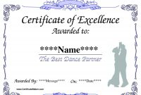 Best Solutions For Dance Award Certificate Template In Example intended for Dance Certificate Template