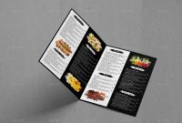 Bifold Food Menu Brochure Templategeelator  Graphicriver with Bi Fold Menu Template