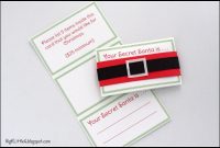 Big K Little G Free Printable Secret Santa Drawing Gift Tags With pertaining to Secret Santa Label Template