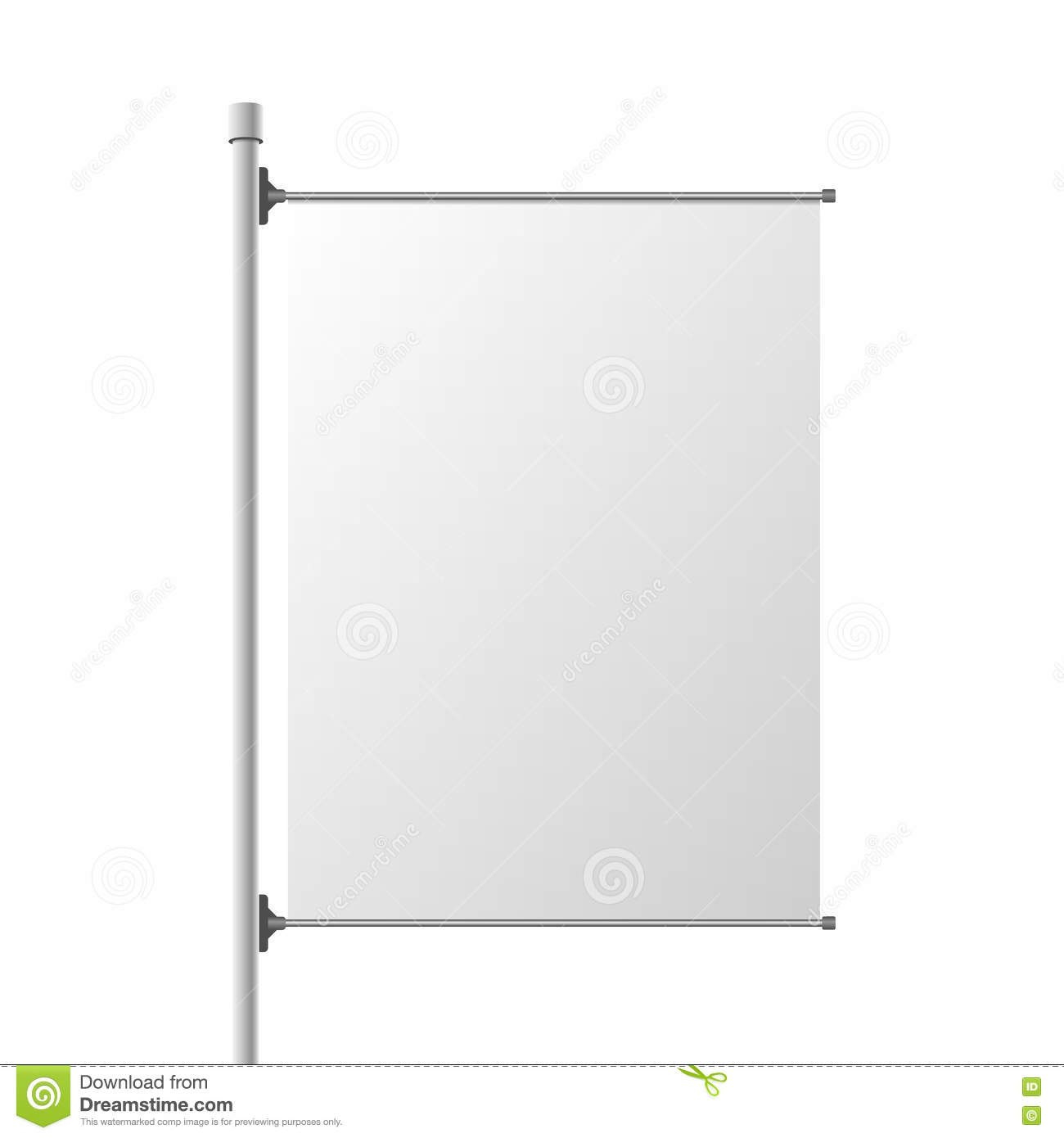 Big Street Banner Realistic Template Stock Vector  Illustration Of in Street Banner Template