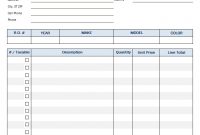 Bill Format For Computer Repair Service in Car Service Invoice Template Free Download