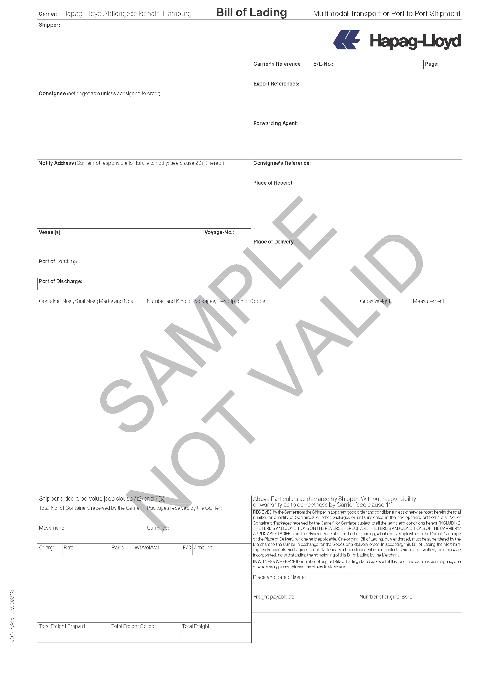 Bill Of Lading Definition Template Qa  Cfc pertaining to Load Confirmation And Rate Agreement Template