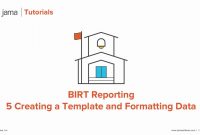 Birt Reporting Creating A Template And Formatting Data Tutorial For regarding Birt Report Templates