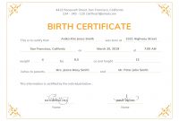 Birth Certificate Maker – Adaptpaperco for Girl Birth Certificate Template