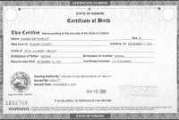 Birth Certificate Sacramento Unsubdivided  Birth Certificate with regard to Editable Birth Certificate Template