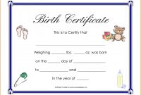Birth Certificate Template Word Ideas Outstanding Form intended for Birth Certificate Templates For Word