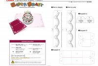 Birthday Cake Popup Card Template  Cards  Pop Up Card Templates within Free Printable Pop Up Card Templates