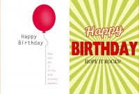 Birthday Card Template Word Quarter Fold Free  Text Greeting throughout Quarter Fold Birthday Card Template