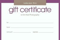 Birthday Gift Certificate Template Free Printable Certificates regarding Printable Gift Certificates Templates Free