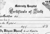 Blank Birth Certificate Template with regard to Editable Birth Certificate Template