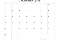 Blank Calendar December  Printable  Month Calendar Template throughout Blank One Month Calendar Template