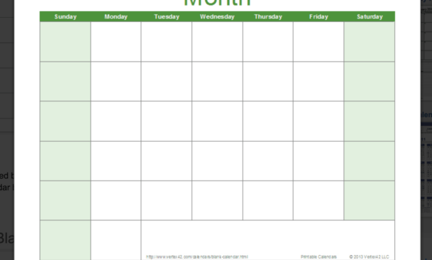 Blank Calendar Wonderfully Printable  Templates intended for Blank One Month Calendar Template