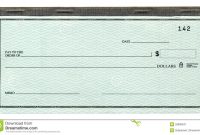 Blank Cheque Stock Image Image Of Paper Finance Nobody with regard to Large Blank Cheque Template