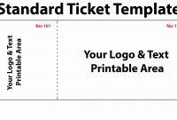 Blank Concert Ticket Template  Simple Template Design throughout Blank Admission Ticket Template