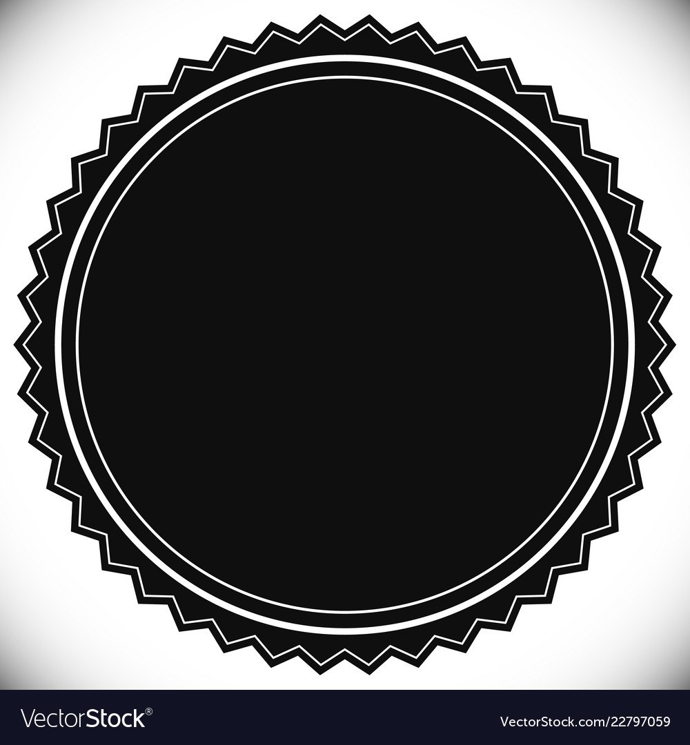 Blank Empty Stamp Seal Or Badge Template Vector Image with regard to Blank Seal Template