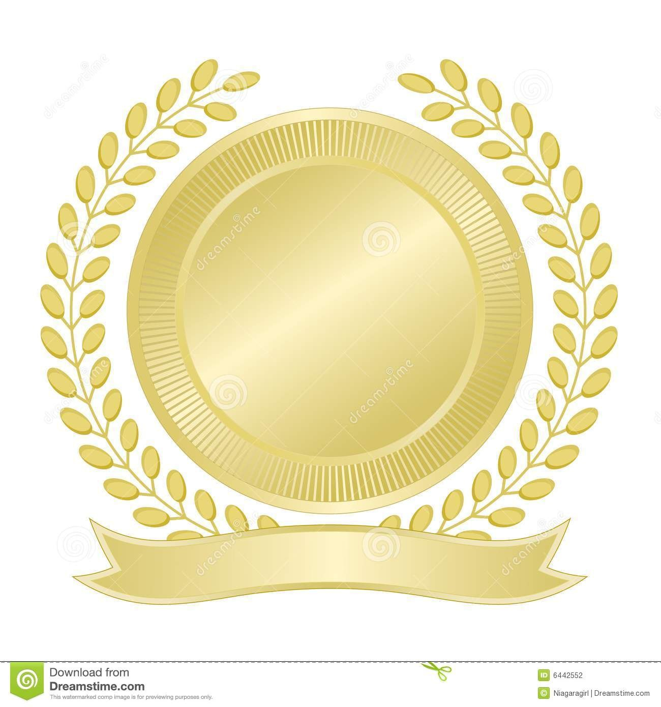 Blank Gold Seal Stock Vector Illustration Of Seal Wreath with regard to Blank Seal Template