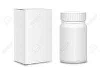 Blank Medicine Bottle And Cardboard Packaging Vitamins Examples inside Blank Packaging Templates