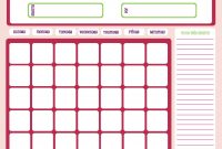 Blank Monthly Calendar Template For Kids Blank Calendar Template For throughout Blank Calendar Template For Kids