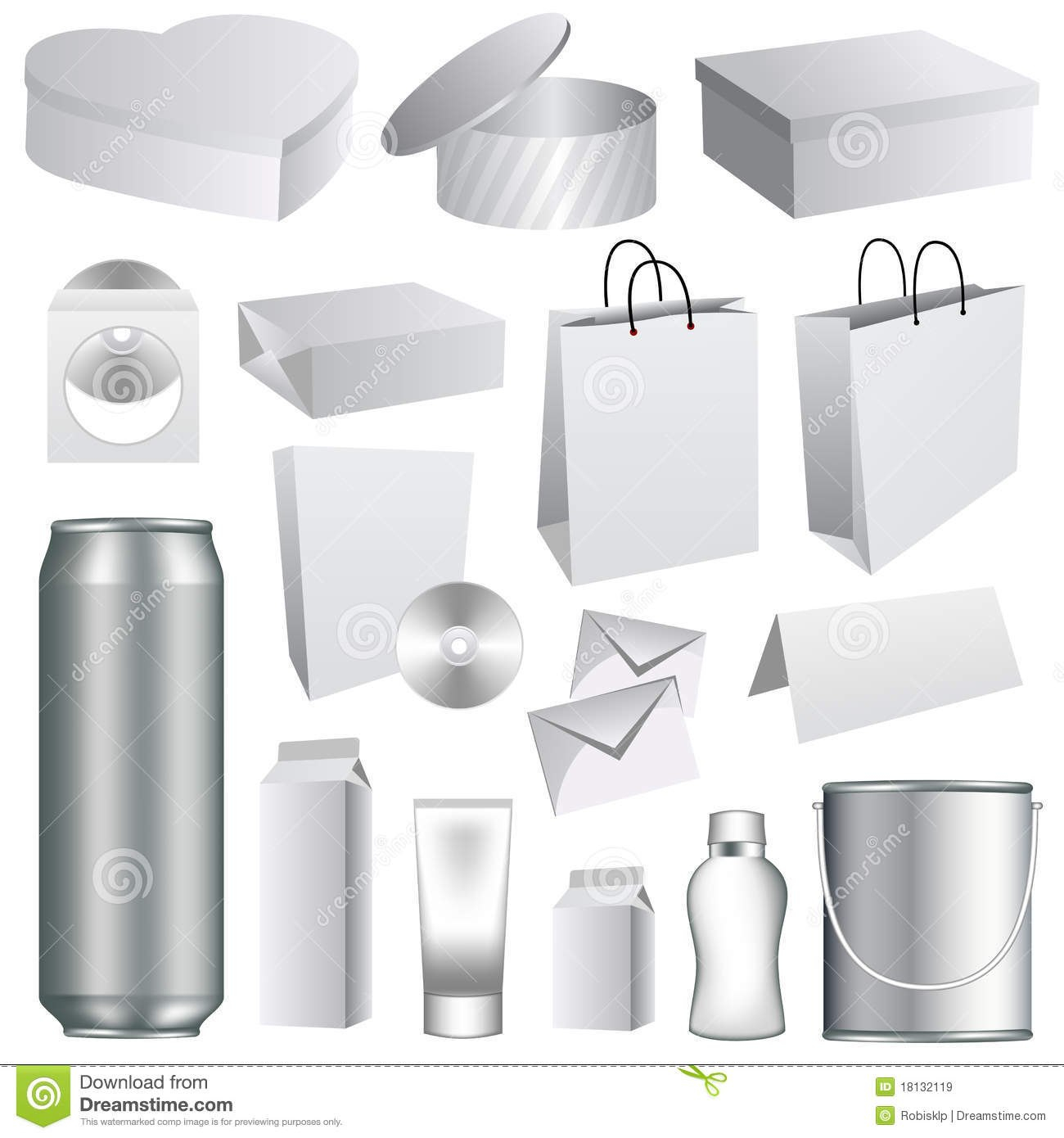 Blank Packaging Templates Stock Vector Illustration Of Promotion within Blank Packaging Templates