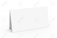 Blank Paper Tent Template White Tent Card With Empty Space In regarding Blank Tent Card Template