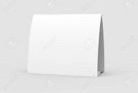 Blank Paper Tent Template White Tent Card With Empty Space In throughout Blank Tent Card Template