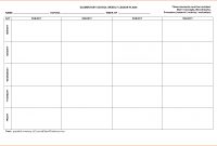 Blank Preschool Lesson Plan Template Pdf Free Printable for Blank Preschool Lesson Plan Template