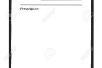 Blank Prescription Form Isolated On White Background Stock Photo inside Blank Prescription Form Template