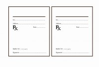 Blank Prescription Pad Template  Wilkesworks within Blank Prescription Form Template