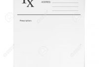 Blank Rx Prescription Form Isolated On White Background Royalty Free for Blank Prescription Form Template