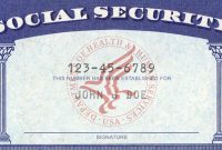 Blank Social Security Card Template Download Wwwimgkid – Nurul Amal inside Blank Social Security Card Template Download
