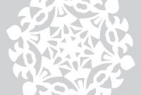 Blank Template To Draw A Pattern For Paper Snowflake  Free for Blank Snowflake Template